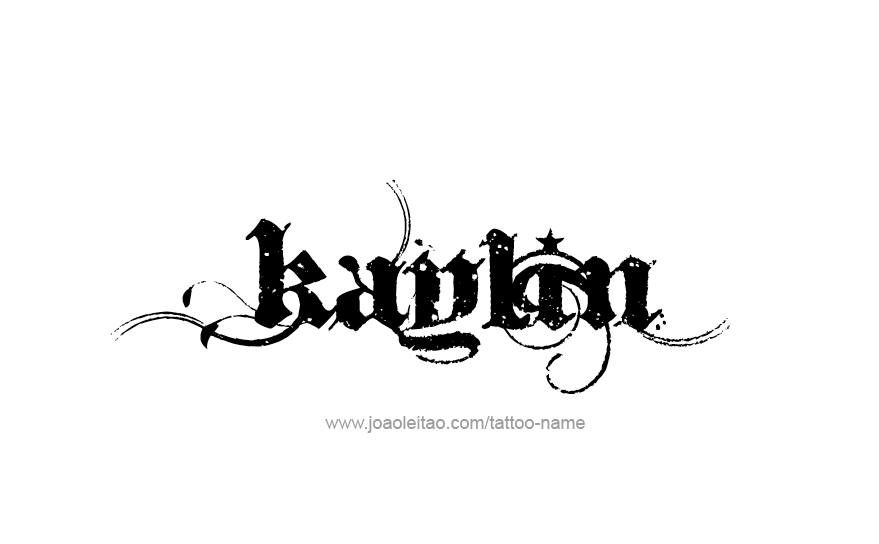 Tattoo Design Name Kaylin   