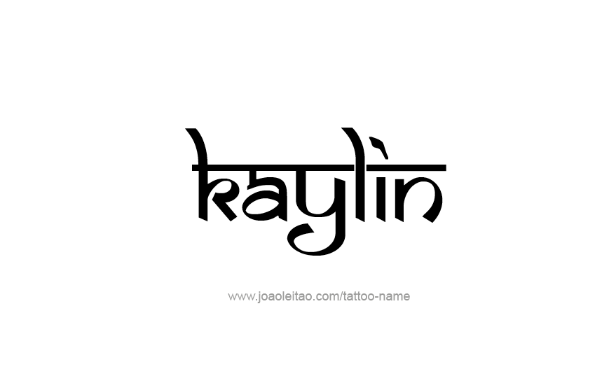 Tattoo Design Name Kaylin   