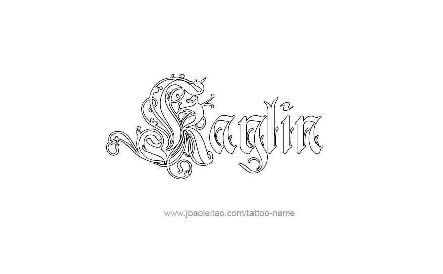 Tattoo Design Name Kaylin   