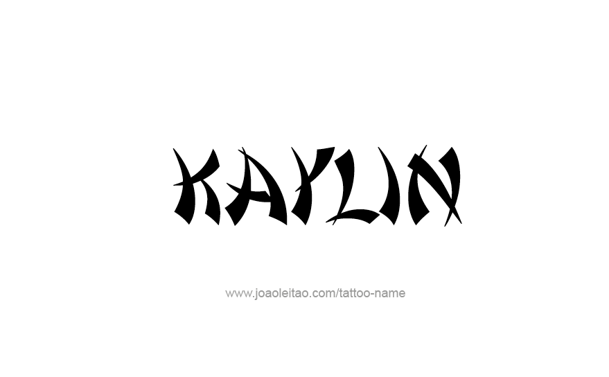 Tattoo Design Name Kaylin   