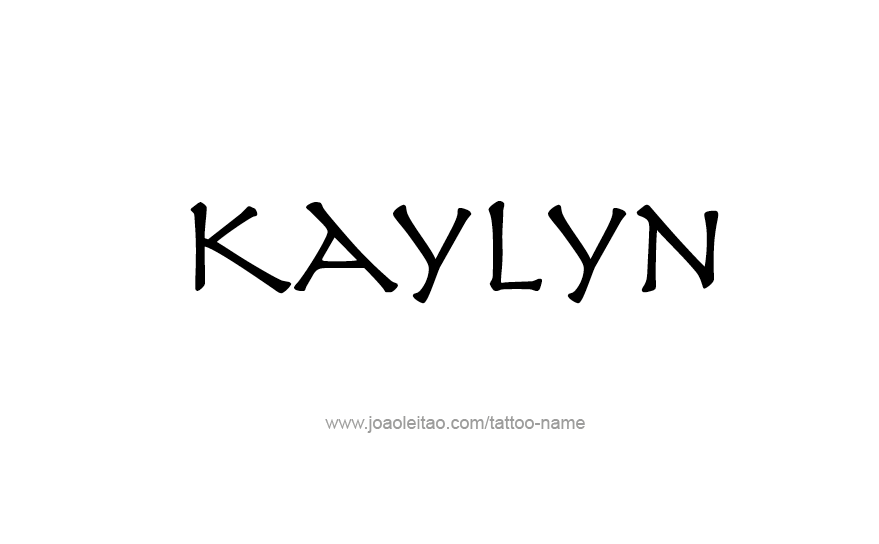 Tattoo Design Name Kaylyn   