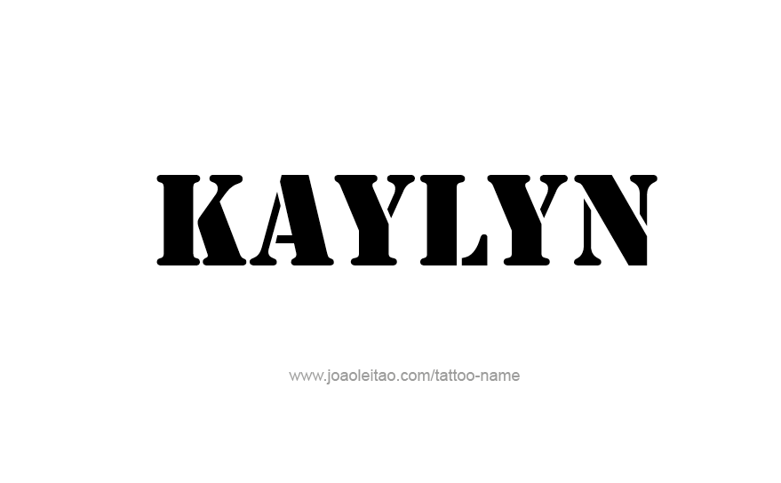 Tattoo Design Name Kaylyn   