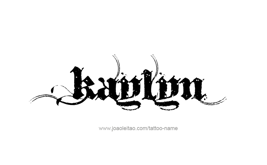 Tattoo Design Name Kaylyn   