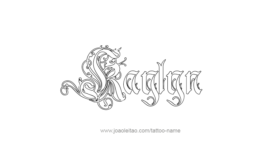 Tattoo Design Name Kaylyn   