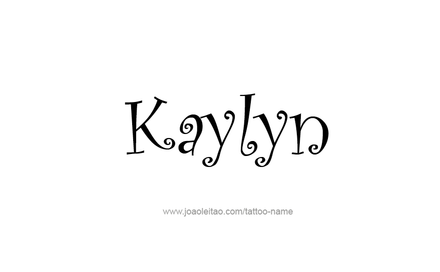 Tattoo Design Name Kaylyn   