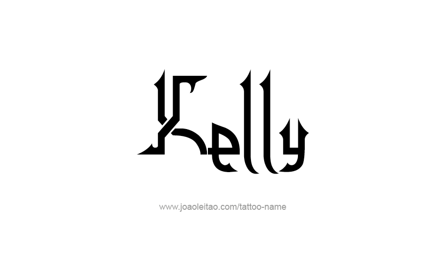 Tattoo Design Name Kelly   