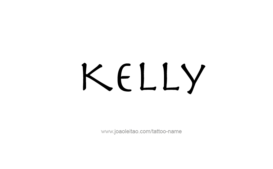 Tattoo Design Name Kelly   