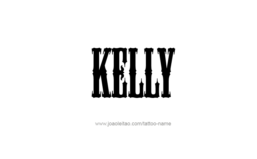 Tattoo Design Name Kelly   