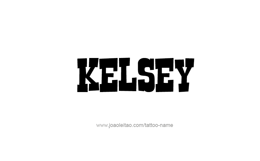 Tattoo Design Name Kelsey   