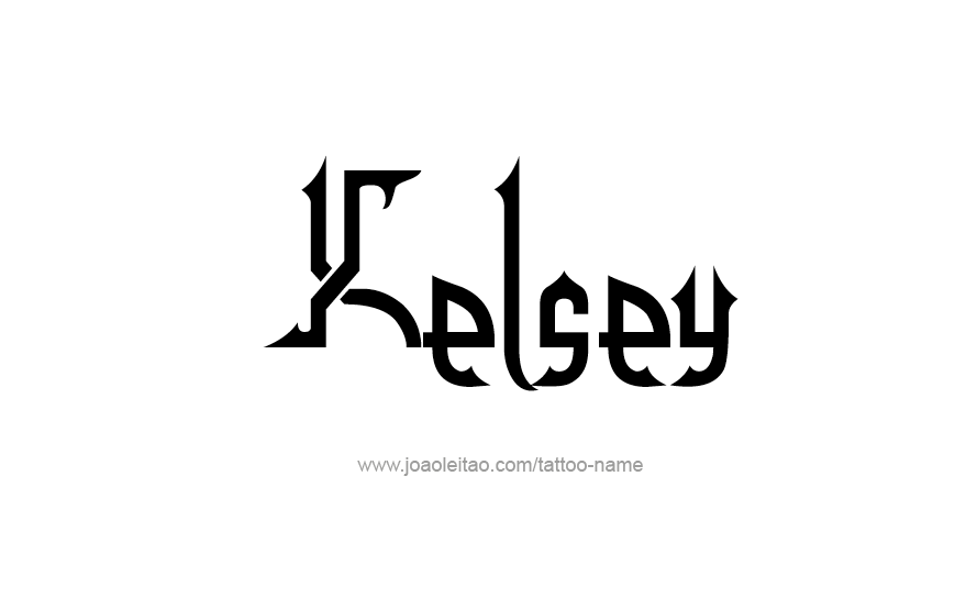 Tattoo Design Name Kelsey   