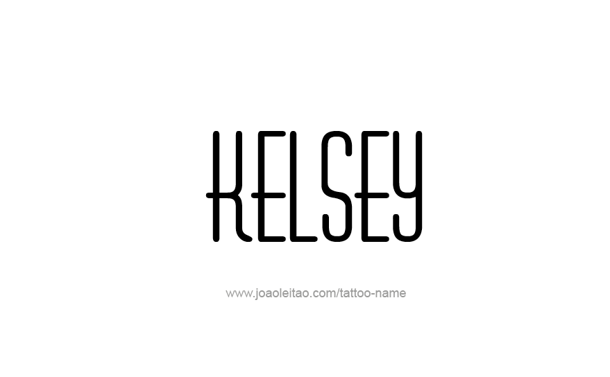 Tattoo Design Name Kelsey   