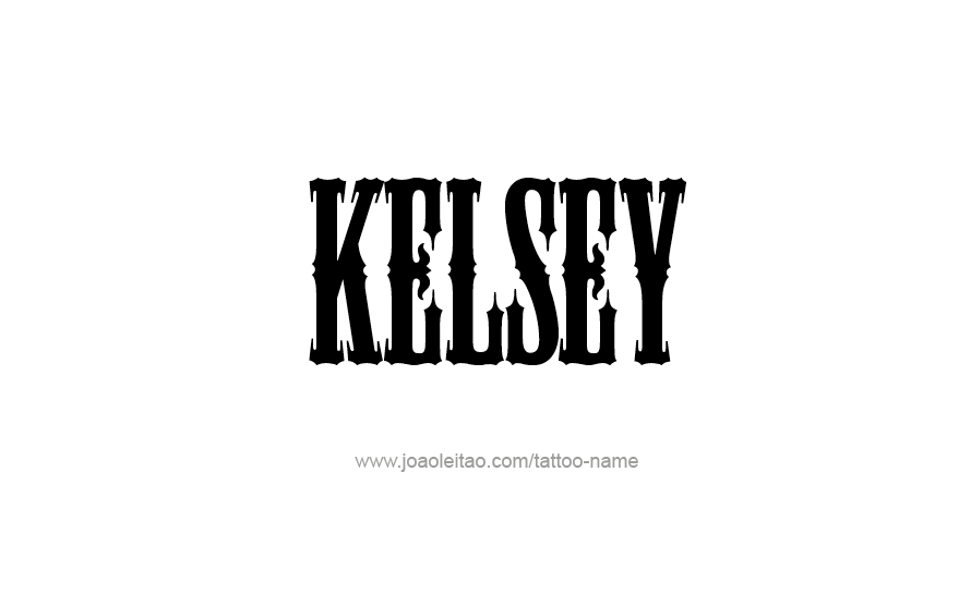 Tattoo Design Name Kelsey   