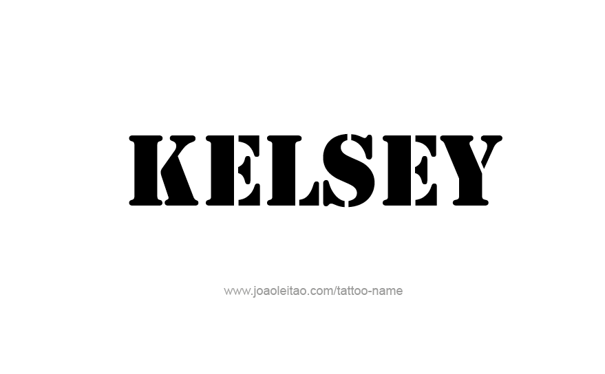 Tattoo Design Name Kelsey   