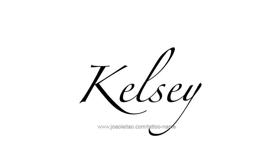 Tattoo Design Name Kelsey   