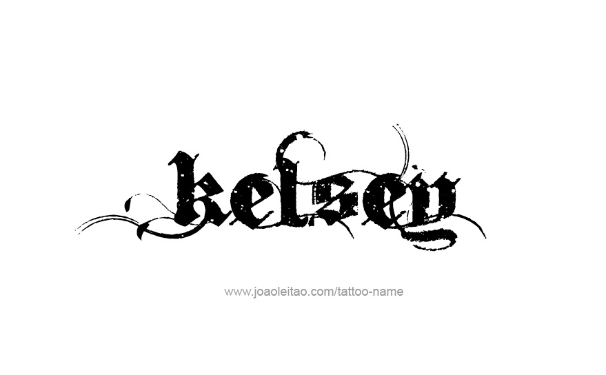 Tattoo Design Name Kelsey   