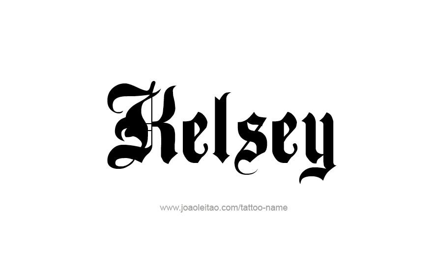 Tattoo Design Name Kelsey   