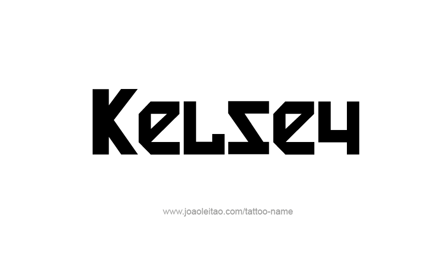 Tattoo Design Name Kelsey   