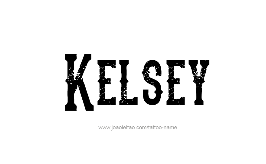 Tattoo Design Name Kelsey   