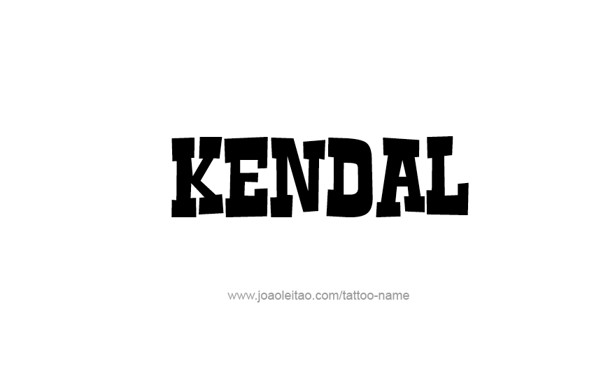 Tattoo Design Name Kendal   