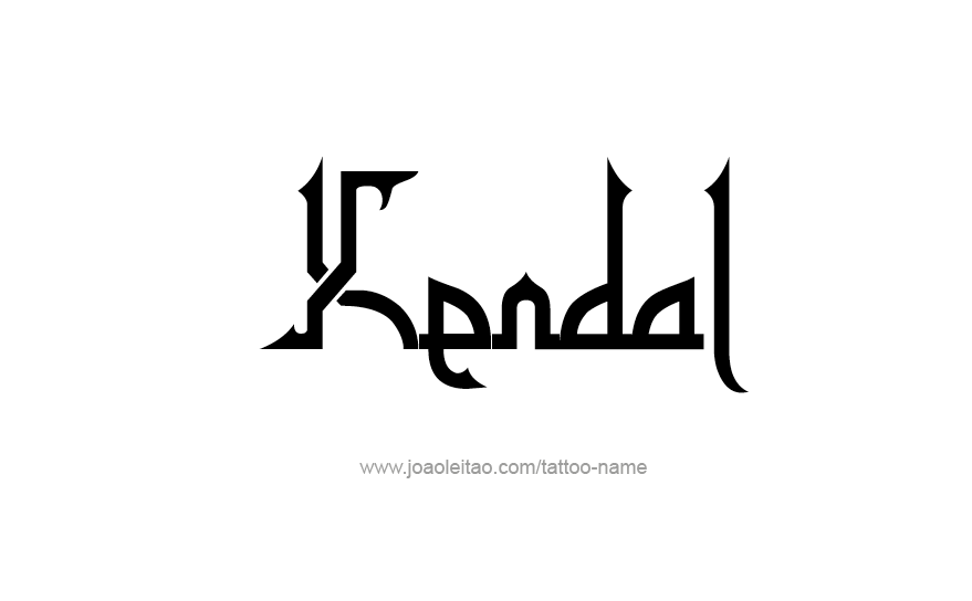 Tattoo Design Name Kendal   