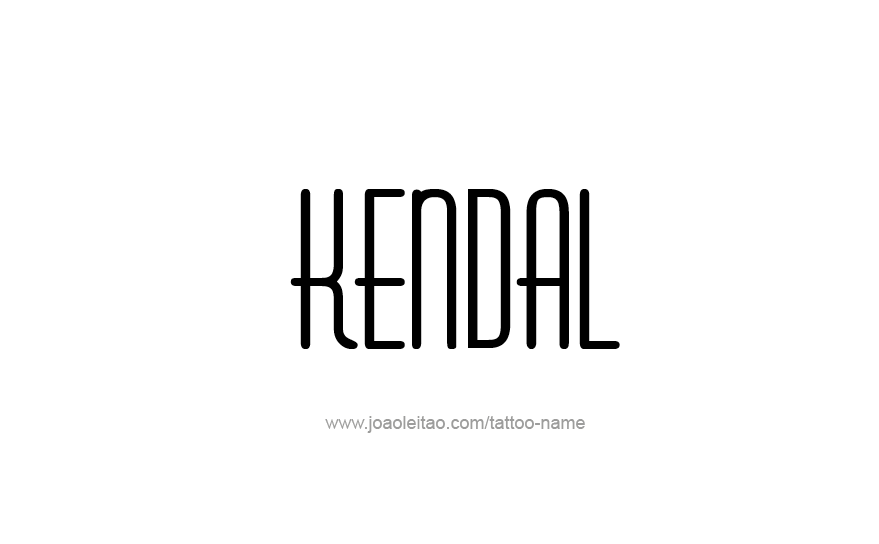 Tattoo Design Name Kendal   