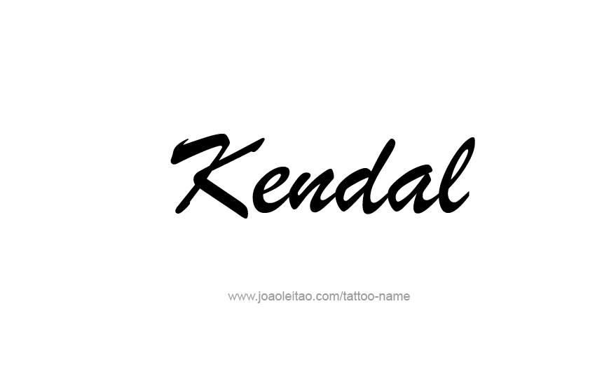 Tattoo Design Name Kendal   