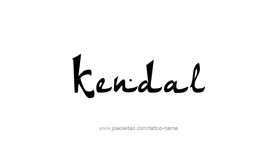 Tattoo Design Name Kendal   