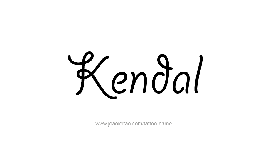 Tattoo Design Name Kendal   