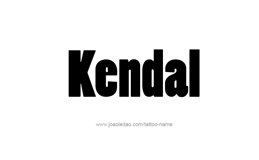 Tattoo Design Name Kendal   