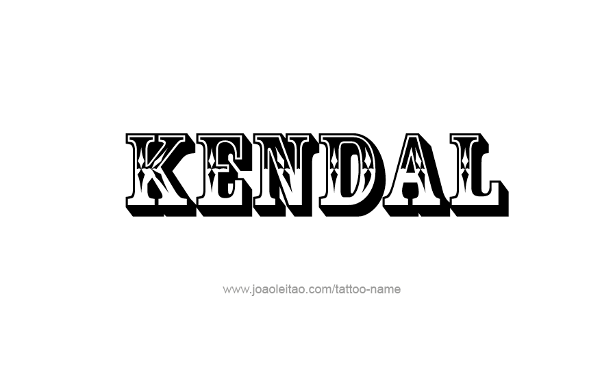 Tattoo Design Name Kendal   