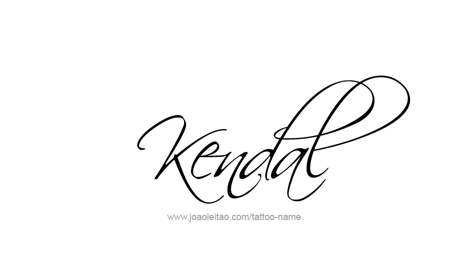 Tattoo Design Name Kendal   