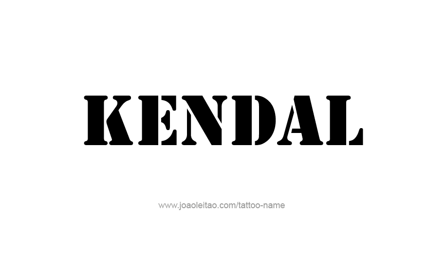 Tattoo Design Name Kendal   