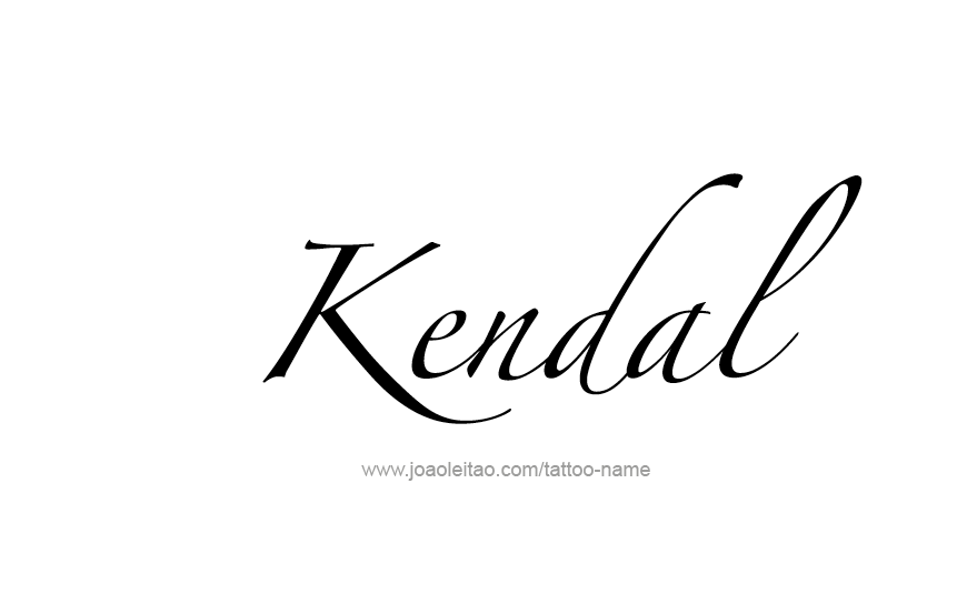 Tattoo Design Name Kendal   