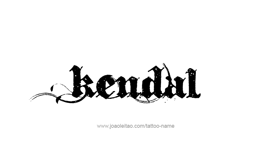 Tattoo Design Name Kendal   