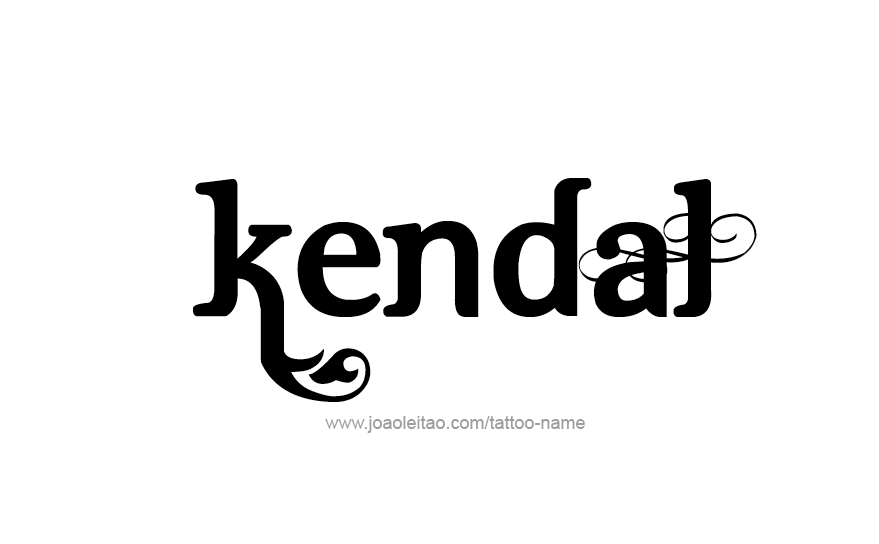 Tattoo Design Name Kendal   