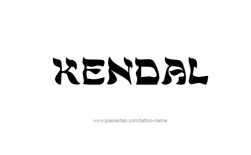 Tattoo Design Name Kendal   