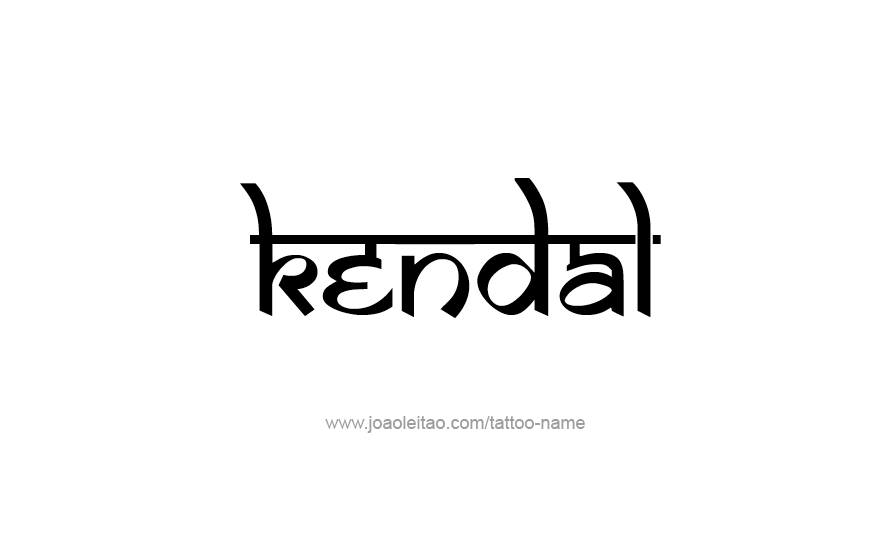 Tattoo Design Name Kendal   