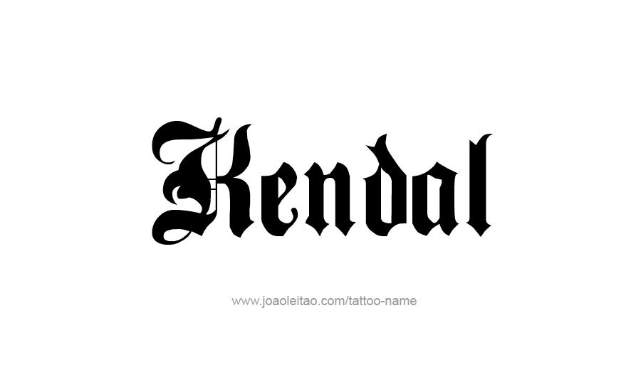 Tattoo Design Name Kendal   