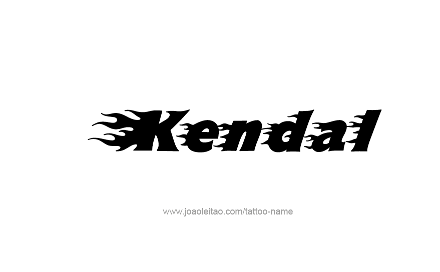 Tattoo Design Name Kendal   