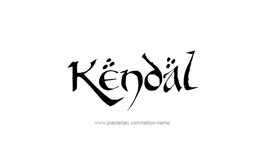 Tattoo Design Name Kendal   