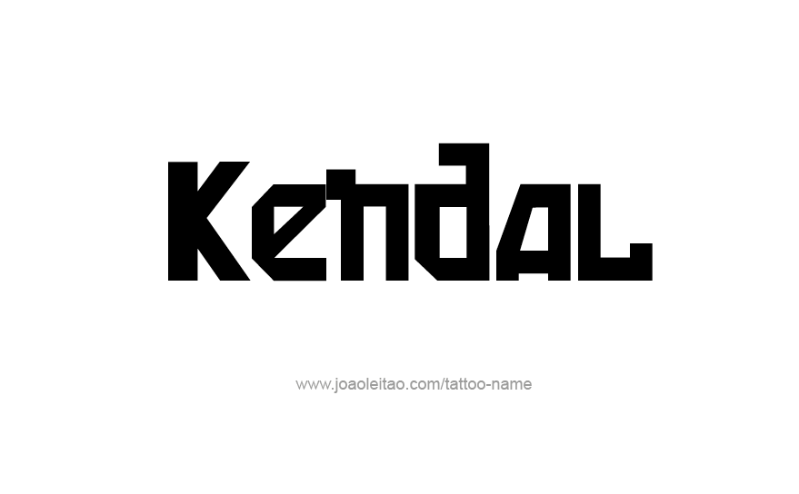 Tattoo Design Name Kendal   