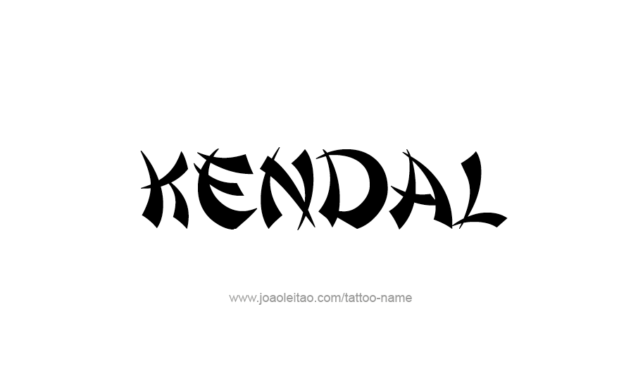 Tattoo Design Name Kendal   