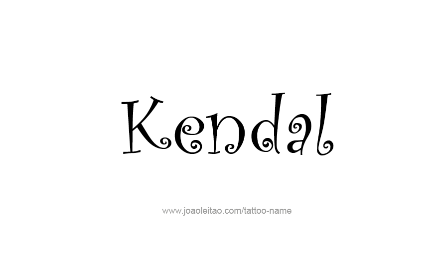 Tattoo Design Name Kendal   