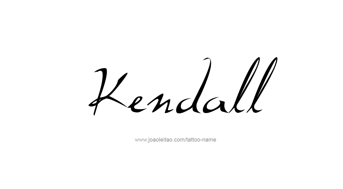 Tattoo Design Name Kendall   