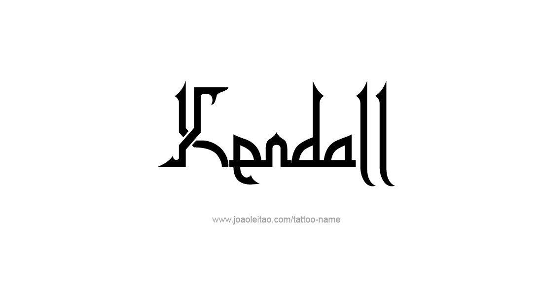 Tattoo Design Name Kendall   