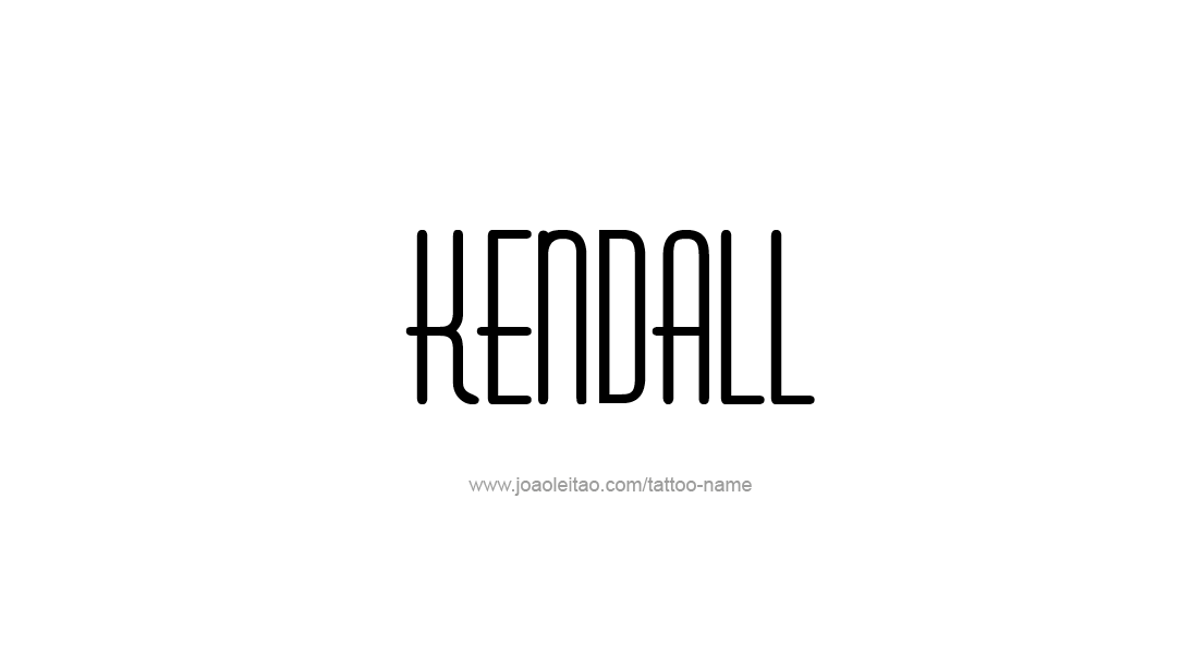 Tattoo Design Name Kendall   