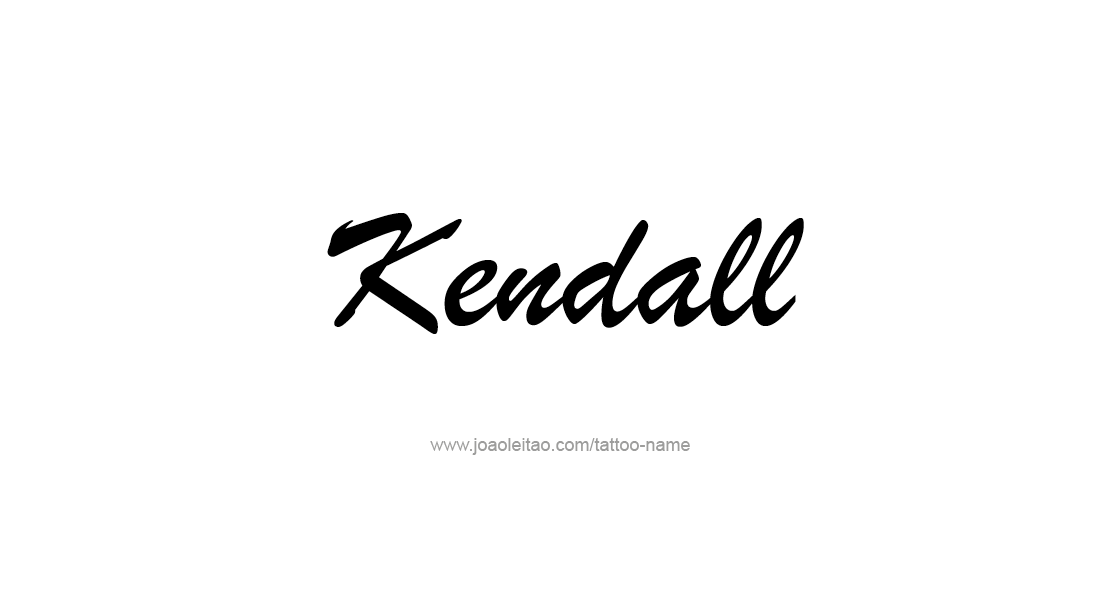 Tattoo Design Name Kendall   