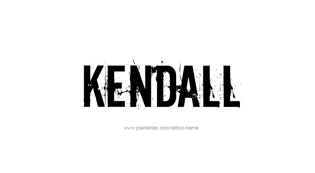 Tattoo Design Name Kendall   