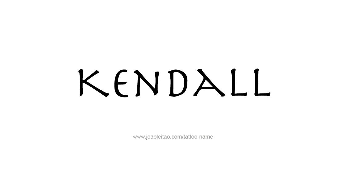 Tattoo Design Name Kendall   