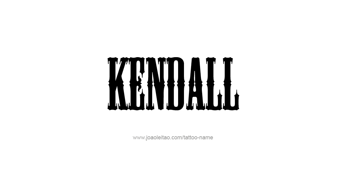 Tattoo Design Name Kendall   